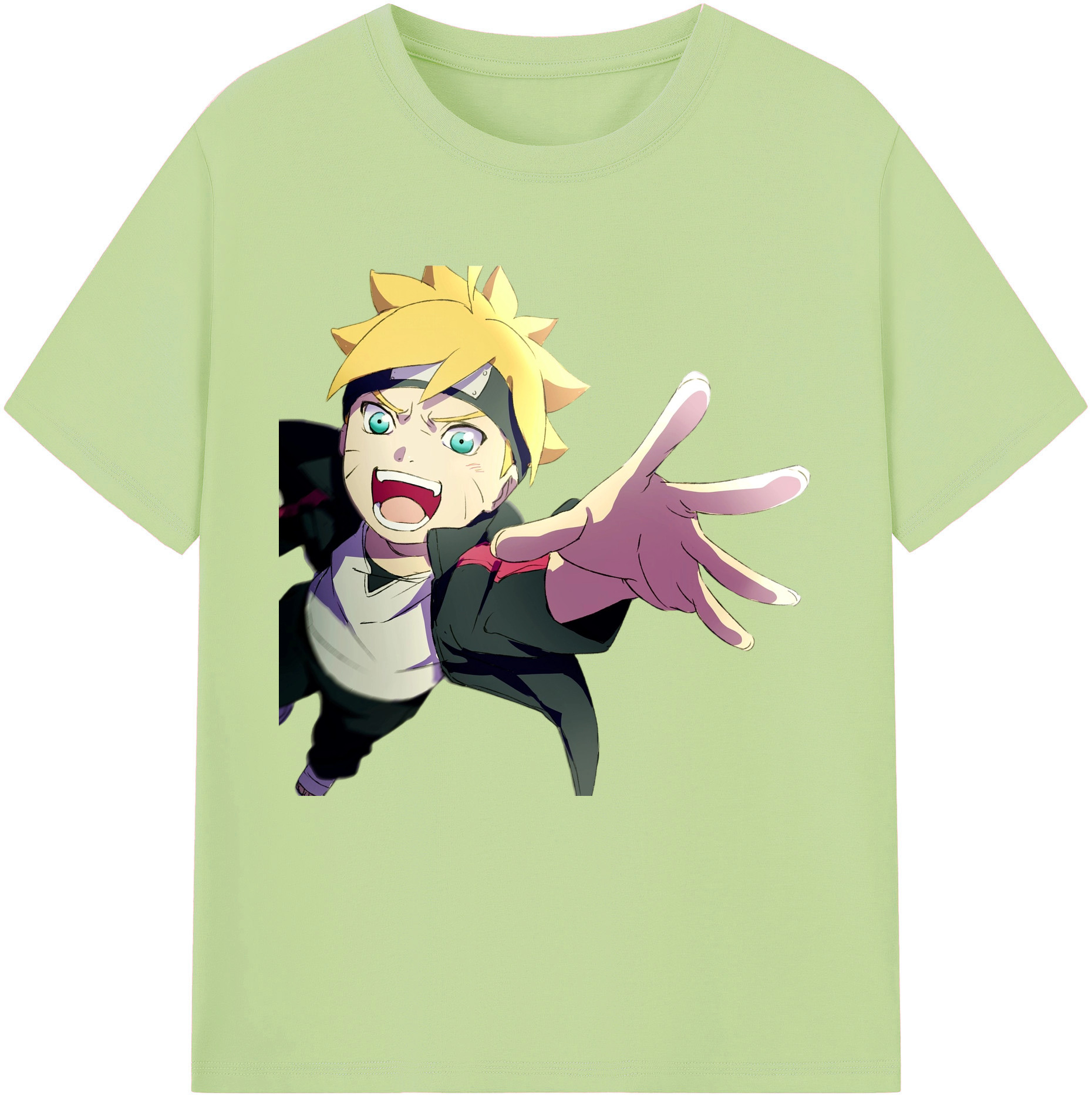 （画像用） NARUTO -ナルト- うずまき ボルト Uzumaki Boruto 綿100％半袖Tシャツ（フロントプリント）